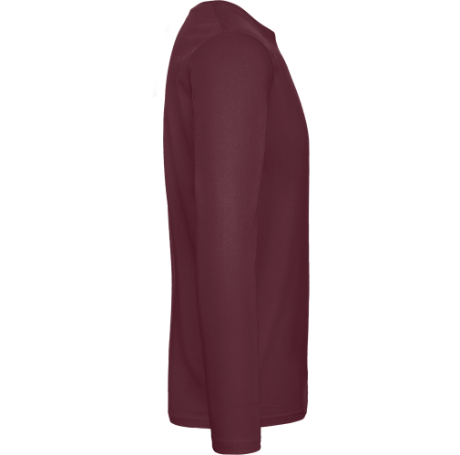 burgundy Camiseta #E190 manga larga hombre