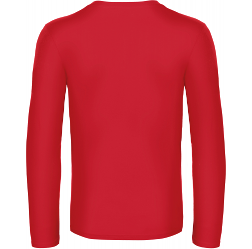 red Camiseta #E190 manga larga hombre