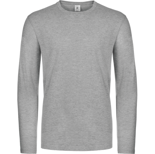 sport grey Camiseta #E190 manga larga hombre