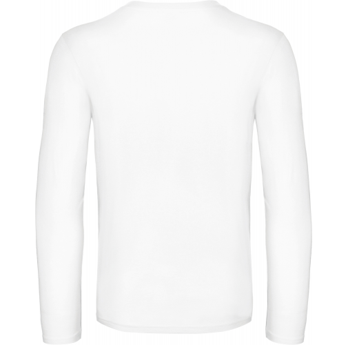 white Camiseta #E190 manga larga hombre