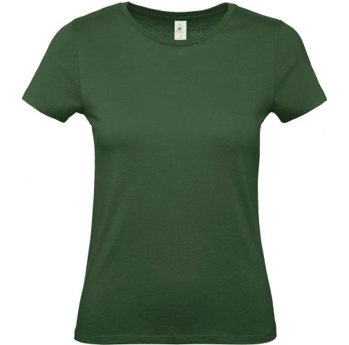 bottle green Camiseta #E150 mujer