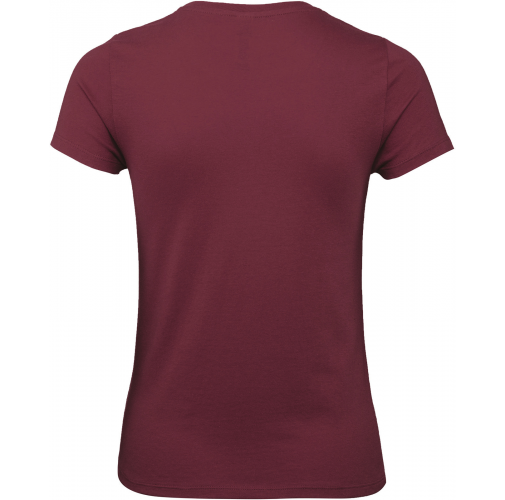 burgundy Camiseta #E150 mujer