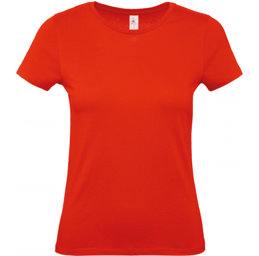 fire red Camiseta #E150 mujer