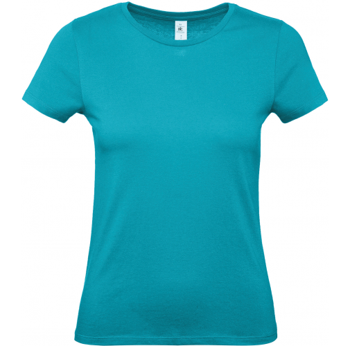 real turquoise Camiseta #E150 mujer