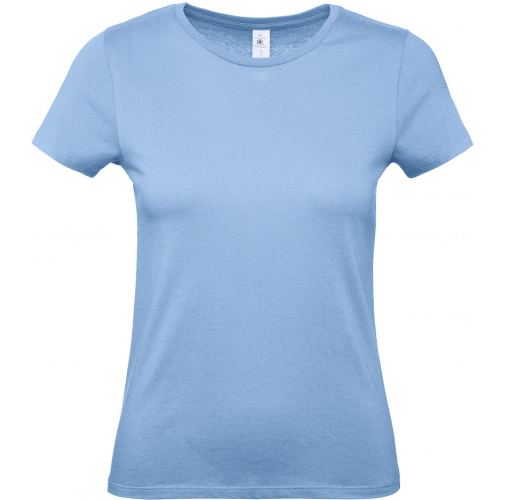 sky blue Camiseta #E150 mujer