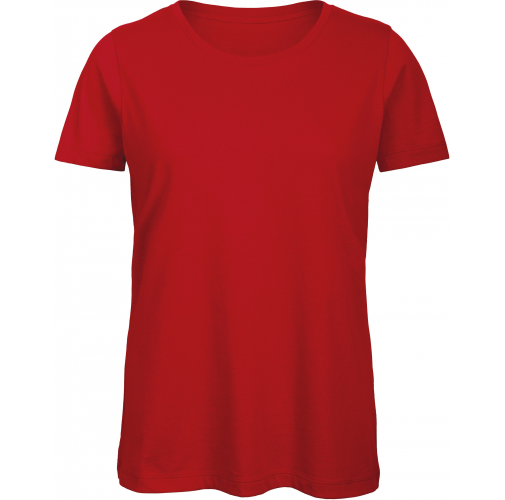 red Camiseta Organic Inspire mujer