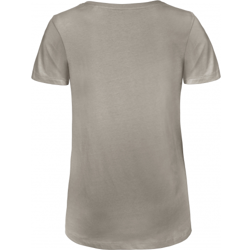 light grey Camiseta Organic Inspire cuello de pico mujer