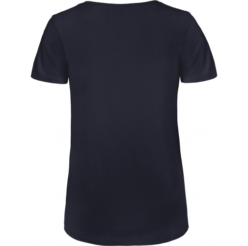 navy Camiseta Organic Inspire cuello de pico mujer