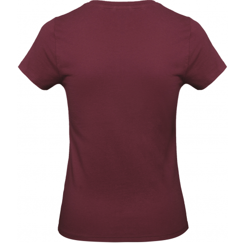 burgundy Camiseta #E190 mujer