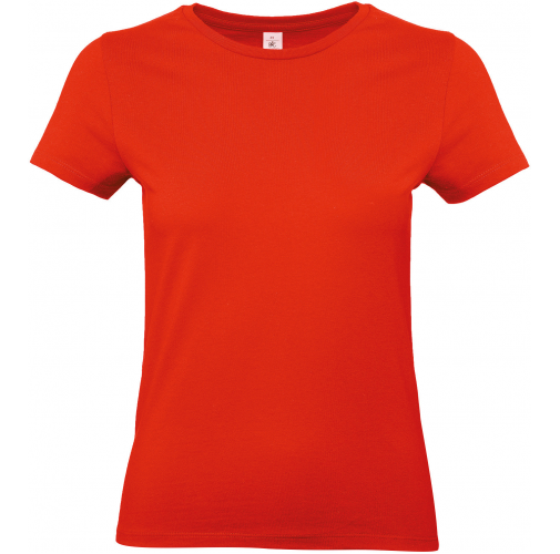 fire red Camiseta #E190 mujer