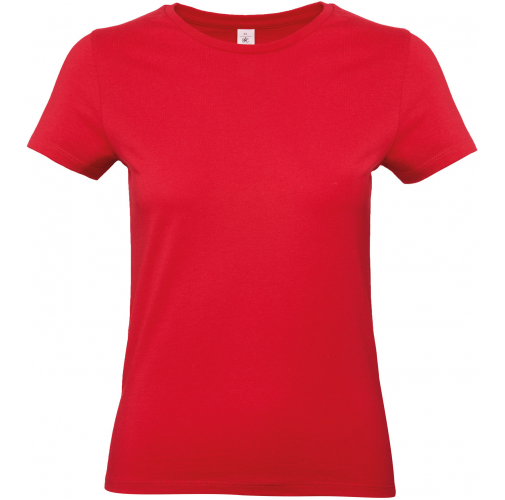 red Camiseta #E190 mujer