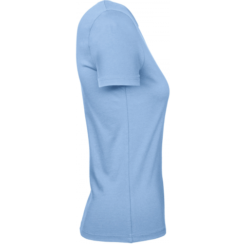 sky blue Camiseta #E190 mujer