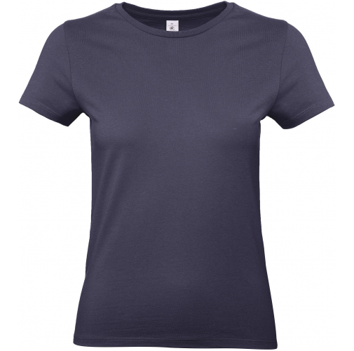 navy blue Camiseta #E190 mujer