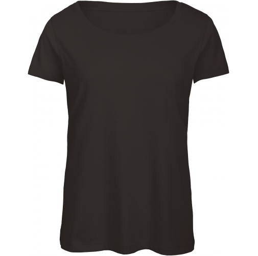 black Camiseta Triblend mujer