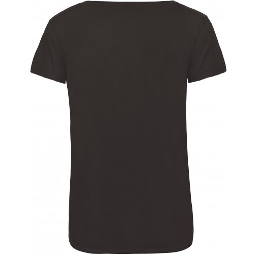 black Camiseta Triblend mujer