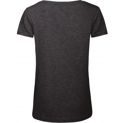 heather dark grey Camiseta Triblend mujer