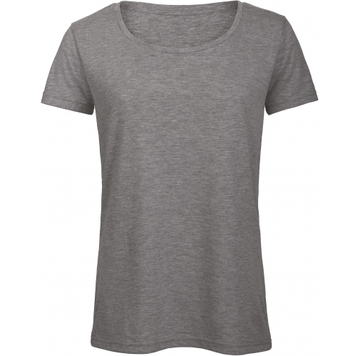 heather light grey Camiseta Triblend mujer