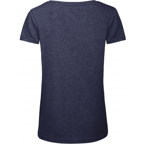 heather navy Camiseta Triblend mujer