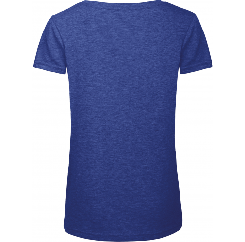 heather royal blue Camiseta Triblend mujer
