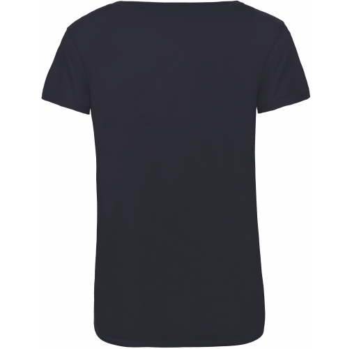 navy Camiseta Triblend mujer