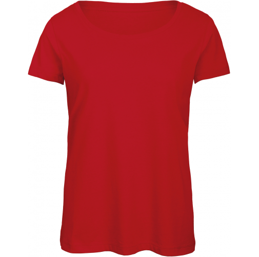 red Camiseta Triblend mujer