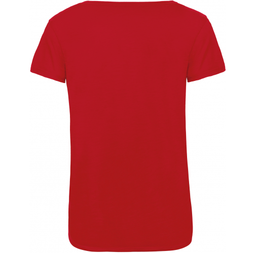 red Camiseta Triblend mujer