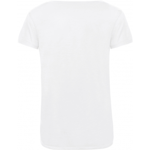 white Camiseta Triblend mujer