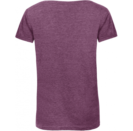 heather purple Camiseta Triblend mujer