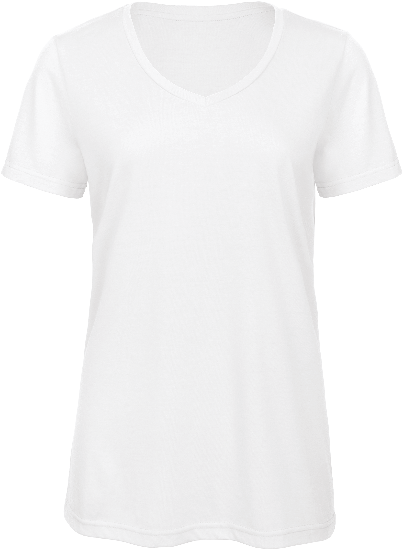 Camiseta Triblend cuello de pico mujer