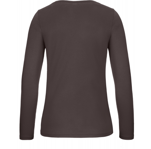 bear brown Camiseta #E150 manga larga mujer