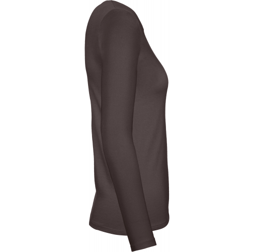 bear brown Camiseta #E150 manga larga mujer