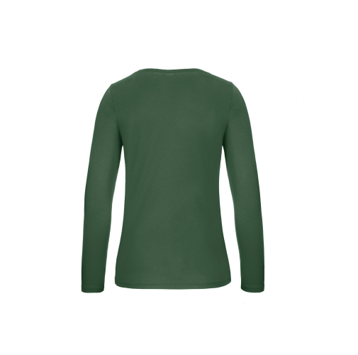 bottle green Camiseta #E150 manga larga mujer