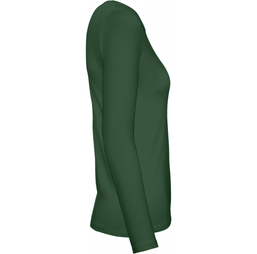 bottle green Camiseta #E150 manga larga mujer