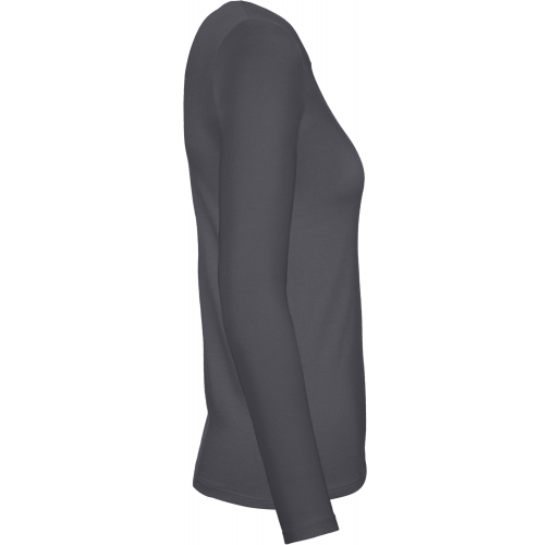 dark grey Camiseta #E150 manga larga mujer