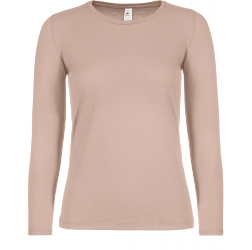 millennial pink Camiseta #E150 manga larga mujer