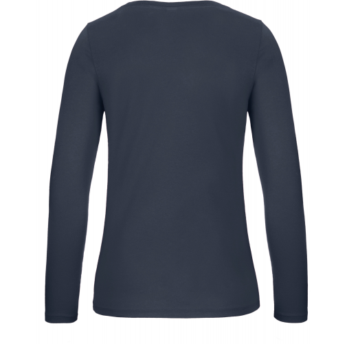 navy Camiseta #E150 manga larga mujer