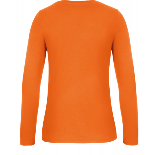orange Camiseta #E150 manga larga mujer