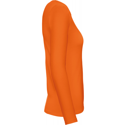 orange Camiseta #E150 manga larga mujer