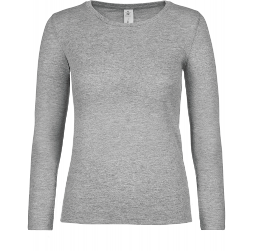 sport grey Camiseta #E150 manga larga mujer