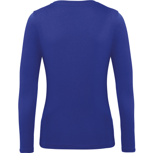 cobalt blue Camiseta orgánica Inspire manga larga mujer