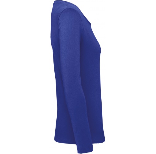 cobalt blue Camiseta orgánica Inspire manga larga mujer