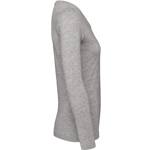 sport grey Camiseta orgánica Inspire manga larga mujer