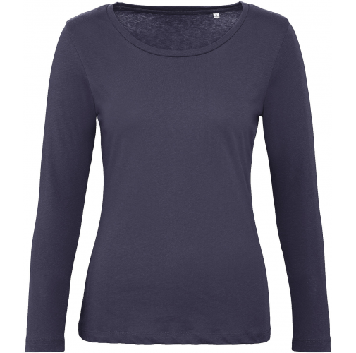 urban navy Camiseta orgánica Inspire manga larga mujer