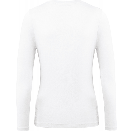 white Camiseta orgánica Inspire manga larga mujer