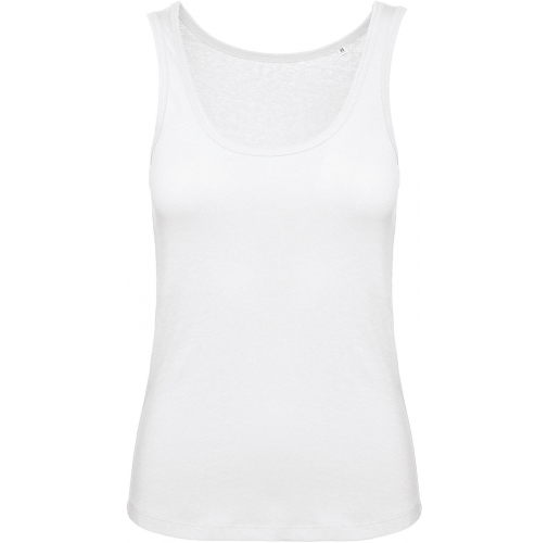 white Camiseta de tirantes orgánica Inspire mujer