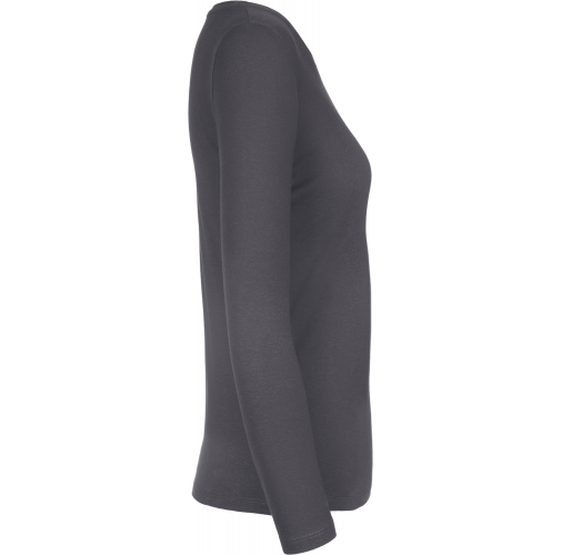 dark grey Camiseta #E190 manga larga mujer