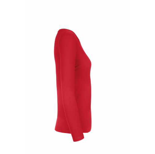 red Camiseta #E190 manga larga mujer