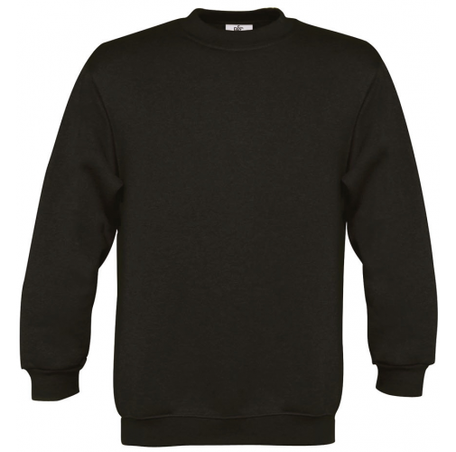black Sudadera cuello redondo niños