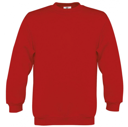 red Sudadera cuello redondo niños