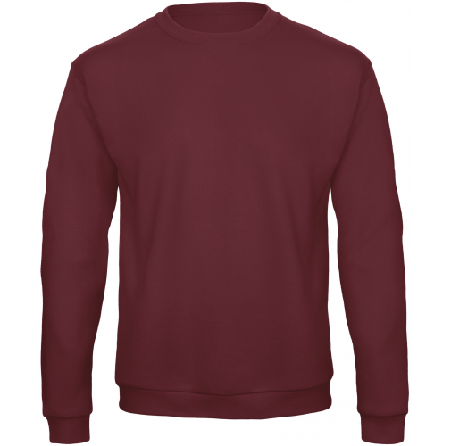 burgundy ID.202 Sudadera cuello redondo